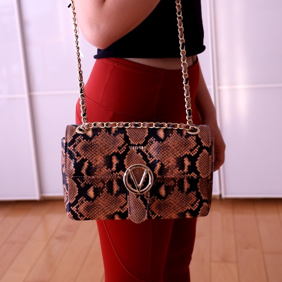 Valentino Snakeskin Leather Crossbody Handbag - Picture 2 of 8